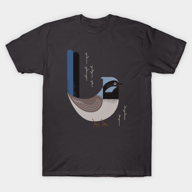 Superb Fairywren, Bird of Australia T-Shirt by theprintedsparrow